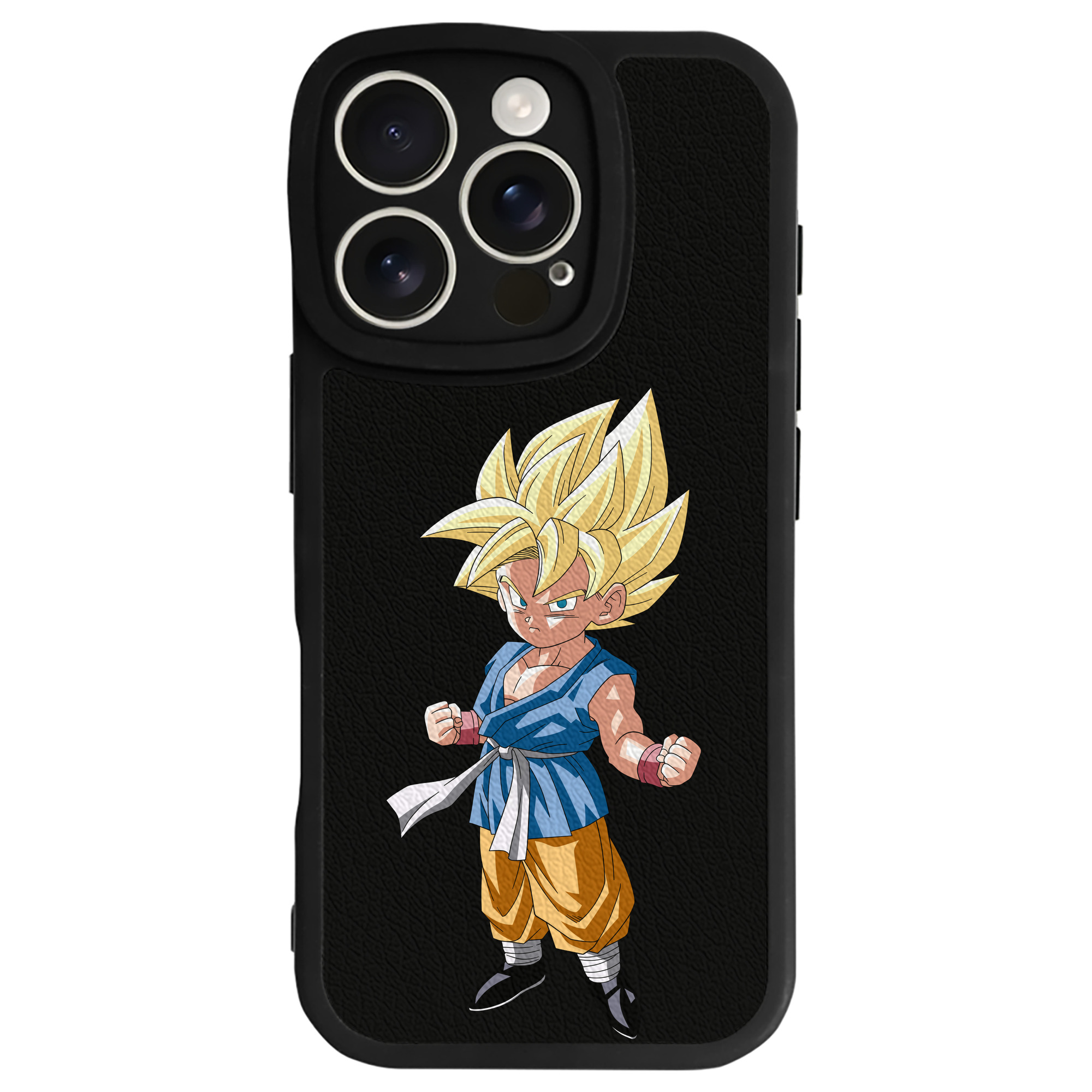 （画像用） ドラゴンボール 孫 悟飯（そんごはん）DRAGON BALL Son Gohan 【iPhone 16シリーズ対応】シリコンスマホケース（レザー調） 材質：シリコン